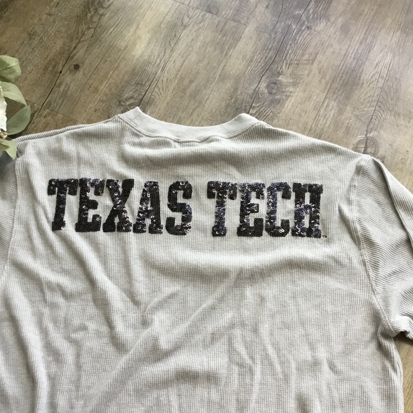 NWT Victoria's Secret PINK Texas Tech Crew Tee - Picture 5 of 7